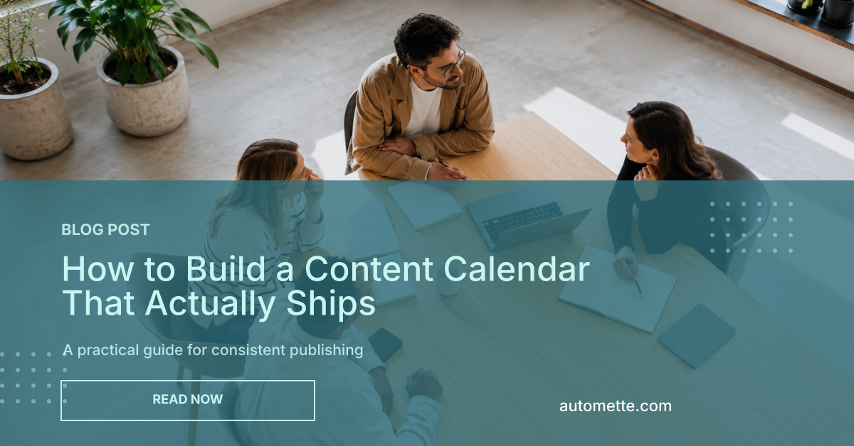 Example LinkedIn blog post image generated with Automette